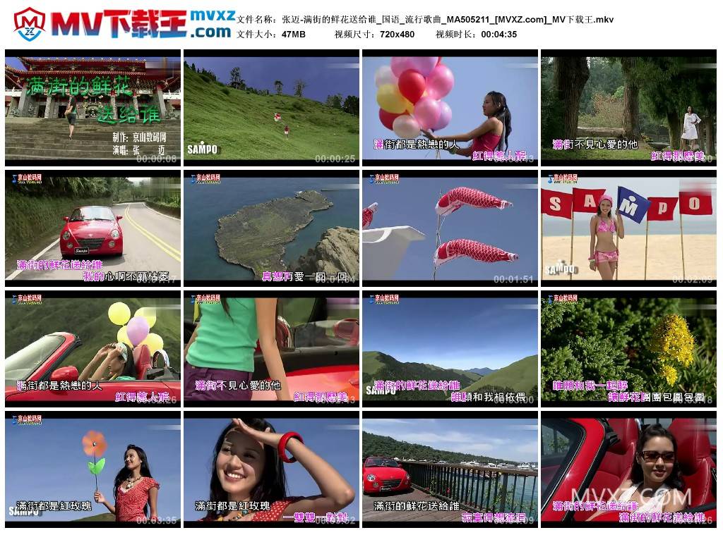 张迈-满街的鲜花送给谁_国语_流行歌曲_MA505211